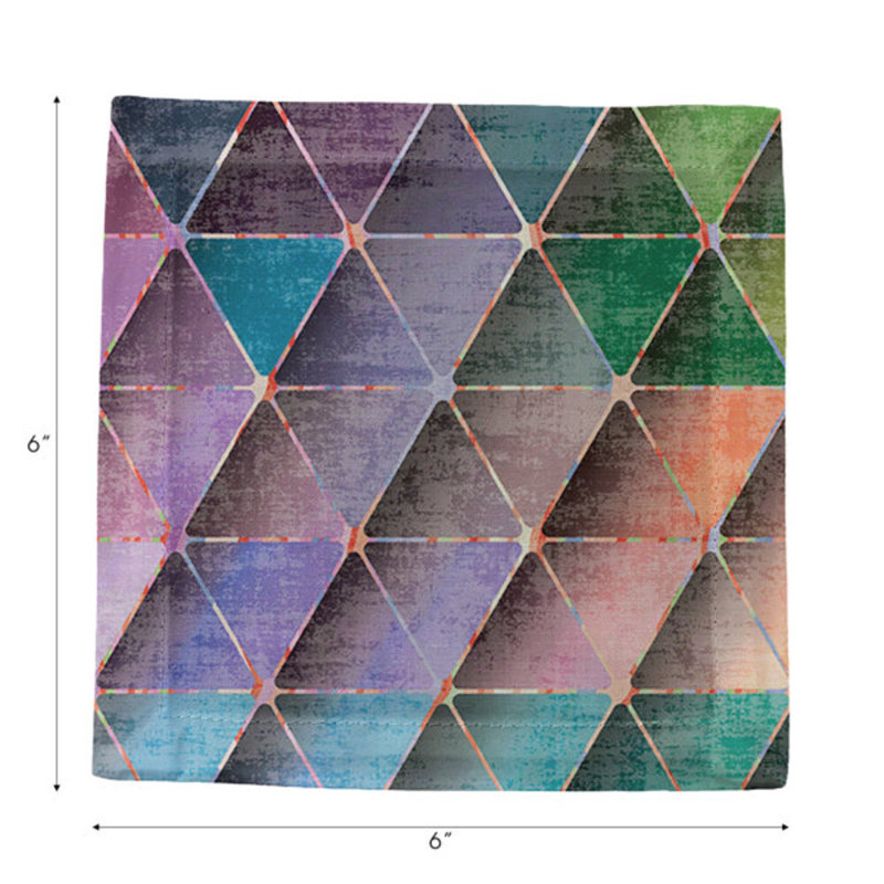 Serviettes de cocktail en satin de coton Triage