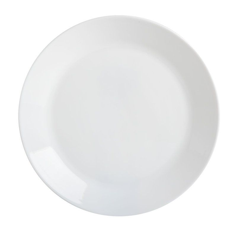 Gibson Home Ultra Break And Crack Resistant Dinnerware Set, Square: Service For 6 (18pcs), Opal Glass