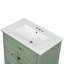 Meuble-lavabo avec lavabo, meuble-lavabo avec un tiroir rabattable et deux tiroirs, tablette réglable Damos-2003151014