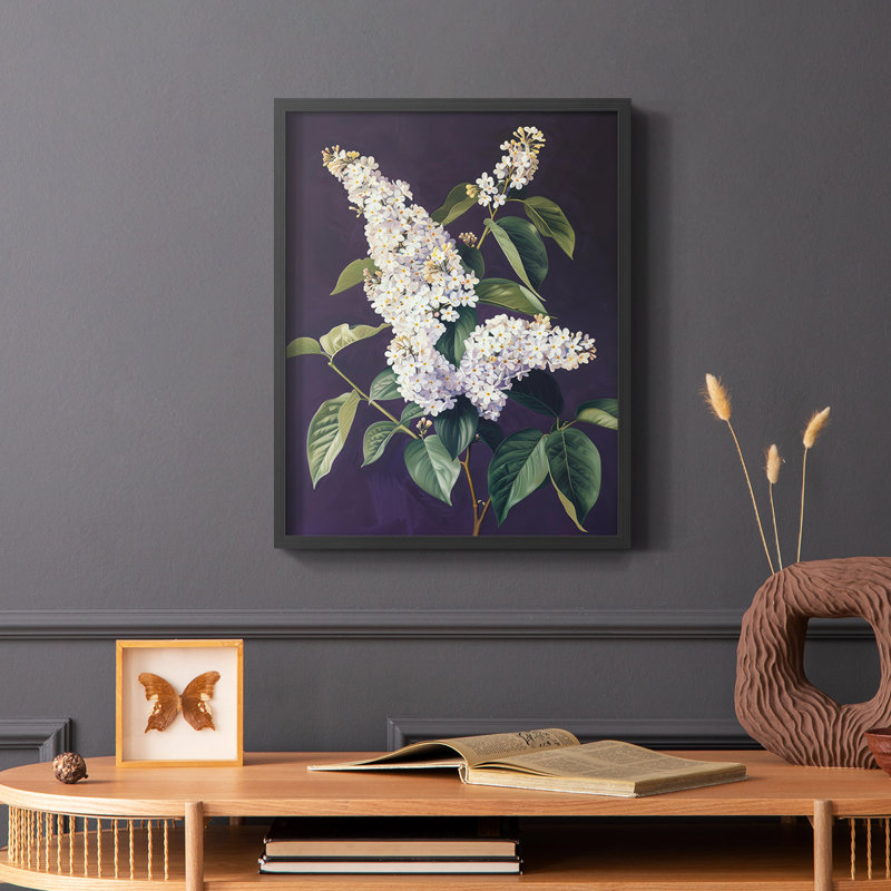 Série FLORAL CCxxxxi - Impression encadrée de qualité supérieure - Prêt à être accroché - Aucun clou requis, H 11 po x l 9 po