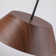 1-Light 15.7" Wide Modern Scandinavian-Style Wood-Like Pendant Lamp with Lamp Shade diffuser