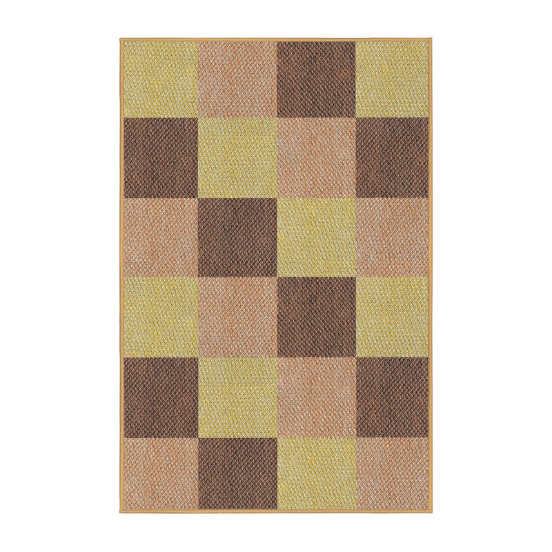 Tapis beige/brun clair/brun à motif Groton, Rectangle 2 pi x 4 pi