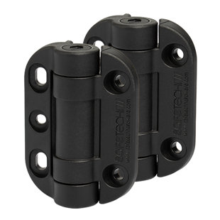 3.6'' H x 1.92'' W Black Polyethylene Plastic