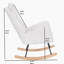 Chaise berçante rembourrée Teddy