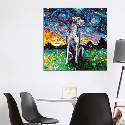 « Merle Great Dane Night » par aja Trèves, reproduction d’art