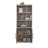 Library With Doors, Brown finish