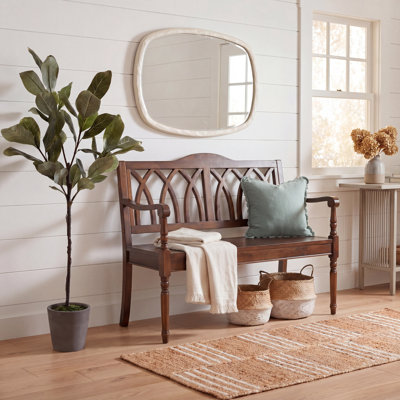 Metinaro Solid Wood Bench