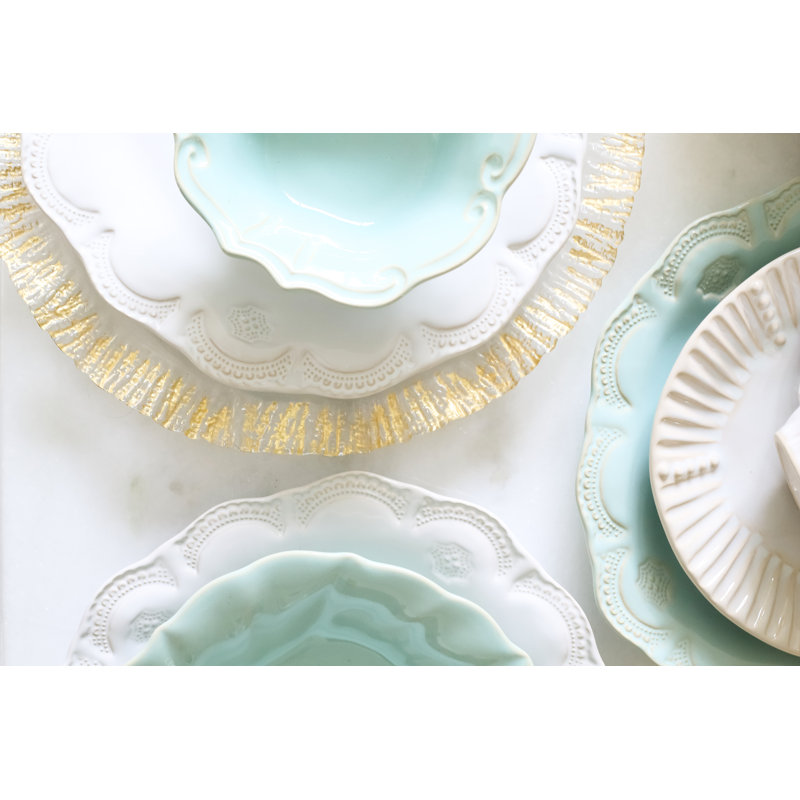 Incanto Handmade Stoneware Dinner Plate, White