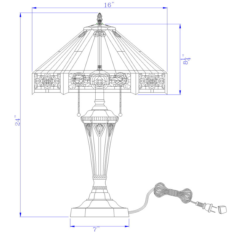 Lampe de table en métal VanVleet