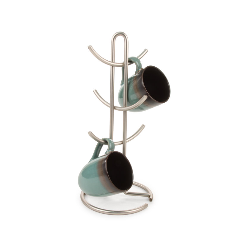 Arbre à tasses Almodovar, Nickel satiné