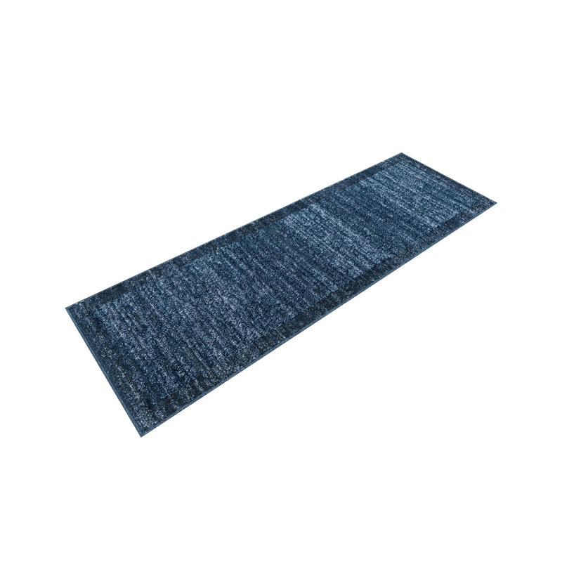 Hermina Navy Blue Area Rug, Runner 2' x 6'1"