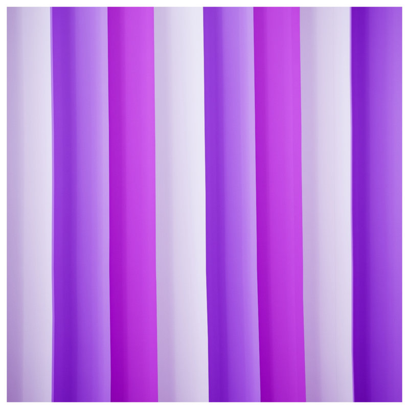 Rideaux de douche mauves à rayures verticales très longs, 70in W x 72in H