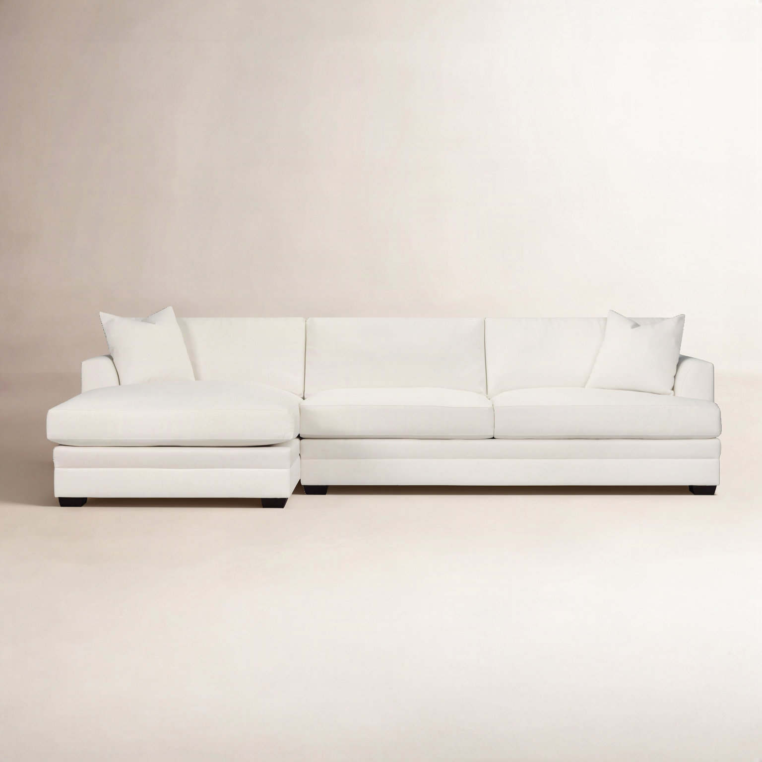 Edan Chaise Sectional, Left Hand Facing, Macarena Beige