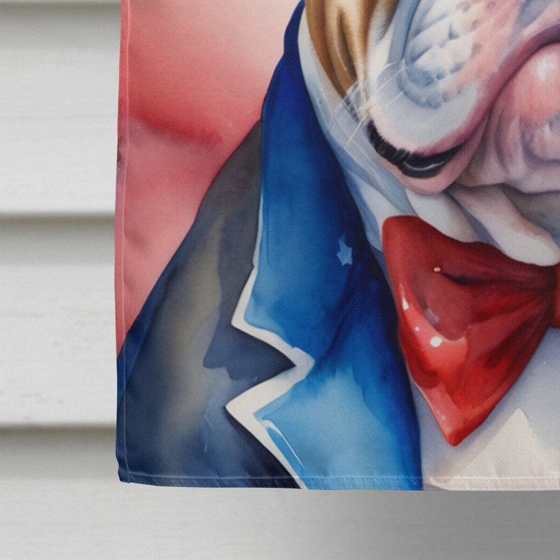 Drapeau patriotique de la maison américaine, Bouledogue anglais brun