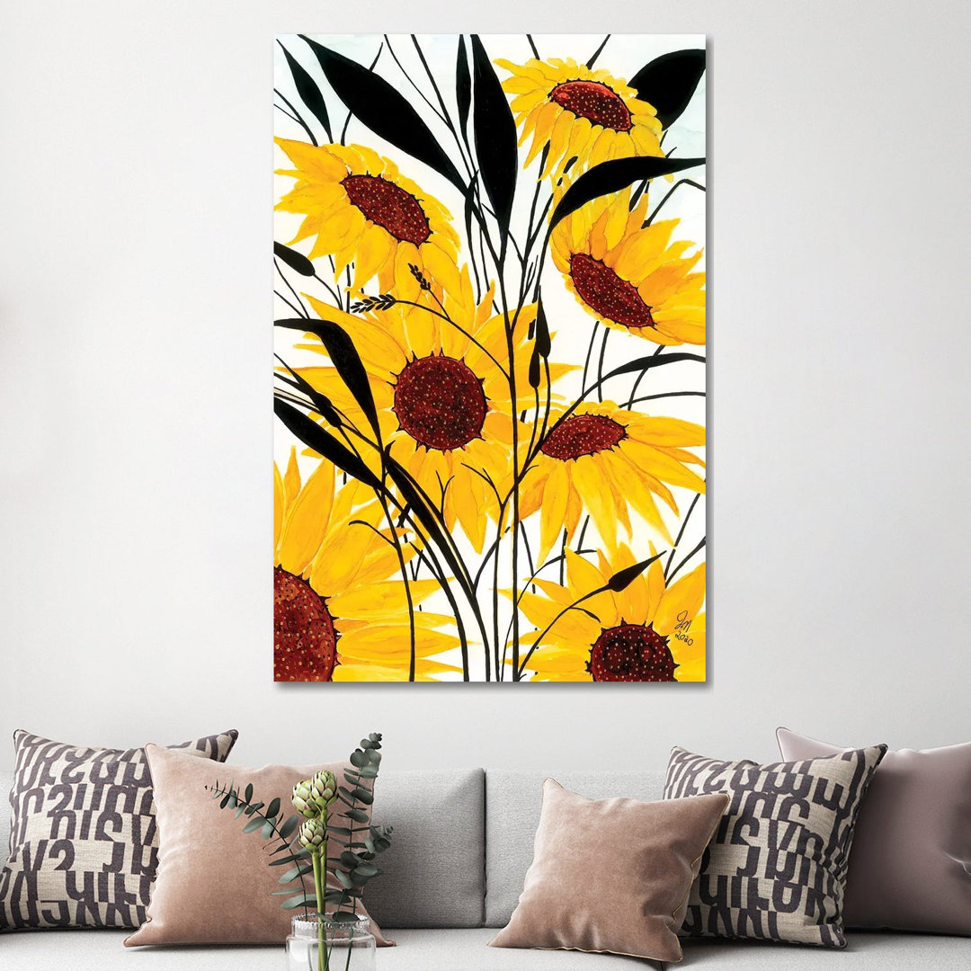 Sunflowers by Jan Matthews - Wrapped Canvas Gallery-Wrapped Canvas Giclée