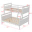 Lit superposé simple au-dessus de double en bois massif Gailynn par Harriet Bee-895799514