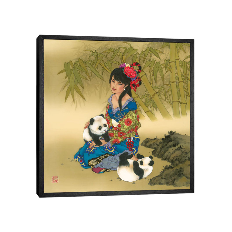 Wolong Valley - Painting on Canvas, Black Framed, 66.04 cm H x 66.04 cm W