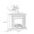 Black Solid + Manufactured Wood Heating Freestanding Fireplace