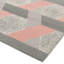 Deutsch Hand Woven Wool Pink/Grey Indoor Rug-51263995