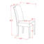 Le petit ensemble de salle à manger 3 pièces contient une table de salle à manger rectangulaire en forme de papillon et 2 chaises rembourrées en similicuir brun, acajou