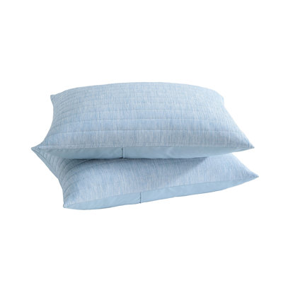 Cooling Touch 2PC Jersey Knit Sham Set King 20" L x 36" W for Hot Summer