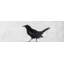 Toile noire et blanche Lonely Crow | Décoration intérieure | Art de salon-119180538