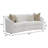 Reind Latte Tight Back Curved Sofa