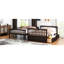 Lit superposé double au-dessus d'un lit double convertible, pin et maquillage, tiroirs avec caractéristiques de l'utilisateur, garde-corps en forme de clôture, lit simple à assembler, matériau en bois massif, pour un rangement supplémentaire, lisse-130734246-130734248