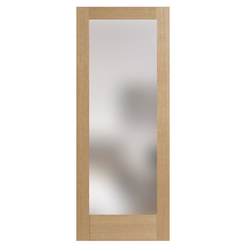 Porte de grange en verre et bois sans verre, 24 po x 80 po