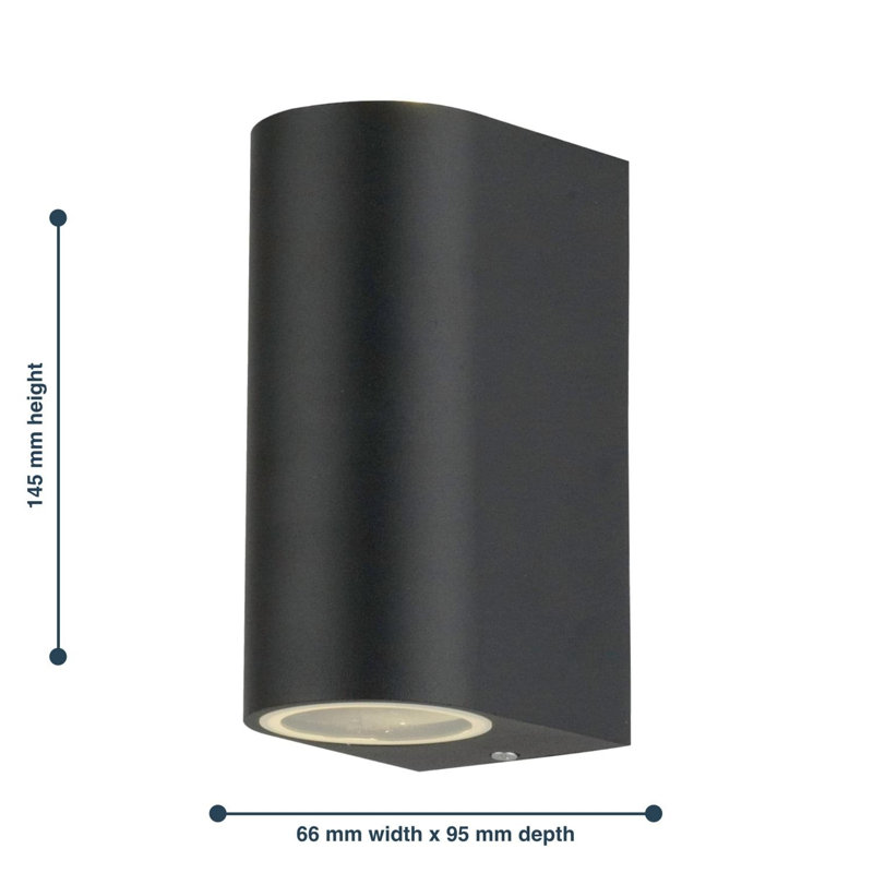Rodrick Outdoor Flush Mount, Black