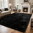 Soft Black Shag Area Rug-363783217-344498116