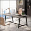 Table de conférence rectangulaire de 70,87 po pour 6 à 8 personnes, bureau de direction avec structure en métal durable, grande surface de travail pour la réunion du conseil et la collaboration d'équipe