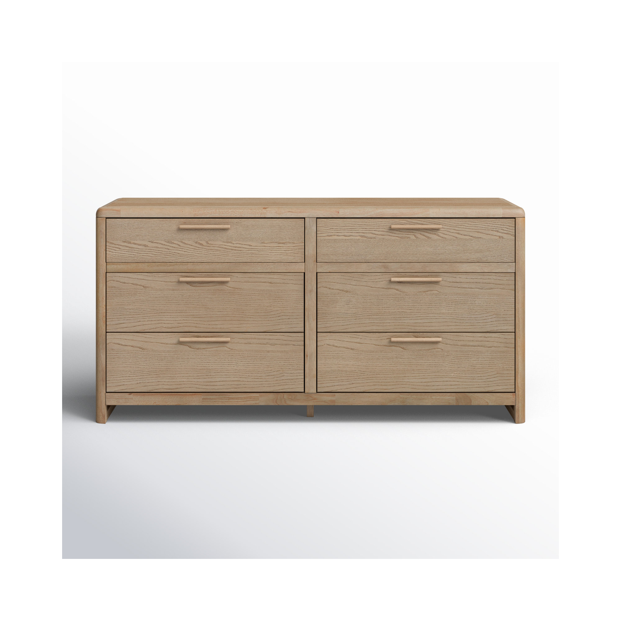 Furano Six Drawer Wood Dresser 