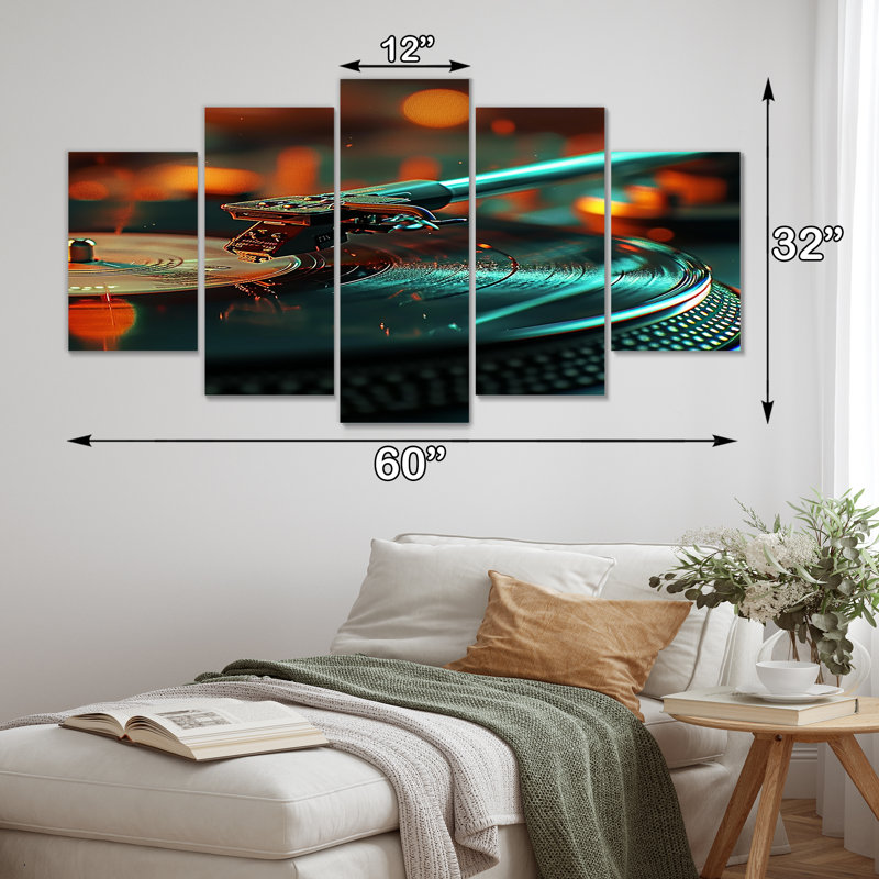 Ensemble de décoration murale 5 pièces, H 32 po x l 60 po