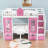 Convertible Bunk Bed With Changeable Desk And 2 Drawers-138656591-138656585