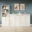 Lit escamotable horizontal simple avec 1 tablette de rangement latérale, lit escamotable, armoire pliante, meuble peu encombrant pour chambre d'amis polyvalente, bureau personnel