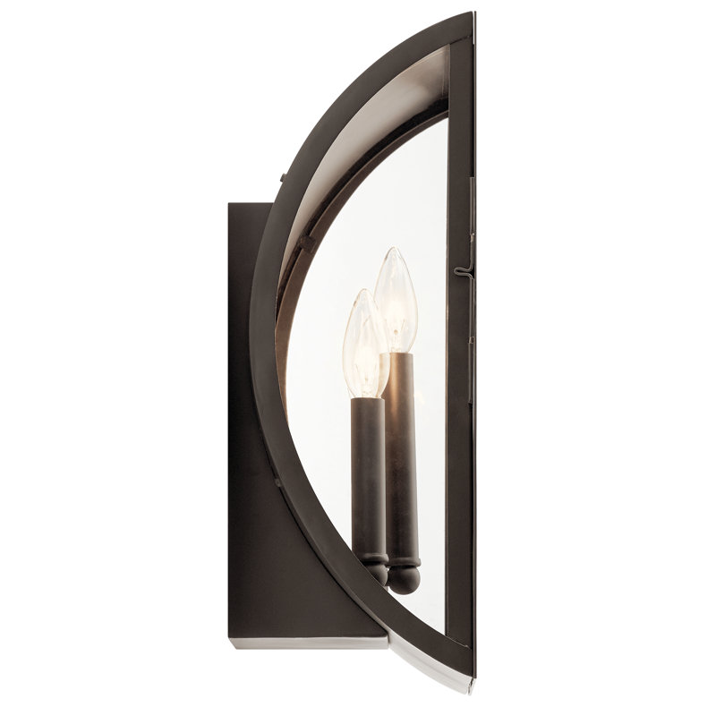 Draughn Wall Light, Olde Bronze, 15" H x 9" W x 9" D