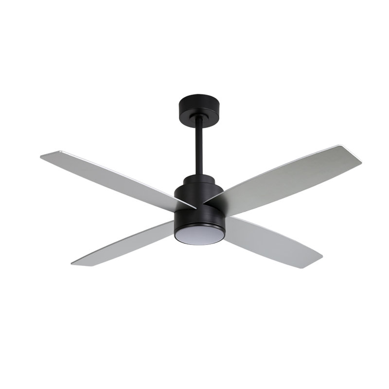 Ventilateur de plafond d'intérieur 52 pouces à 6 vitesses avec ensemble d'éclairage et télécommande
