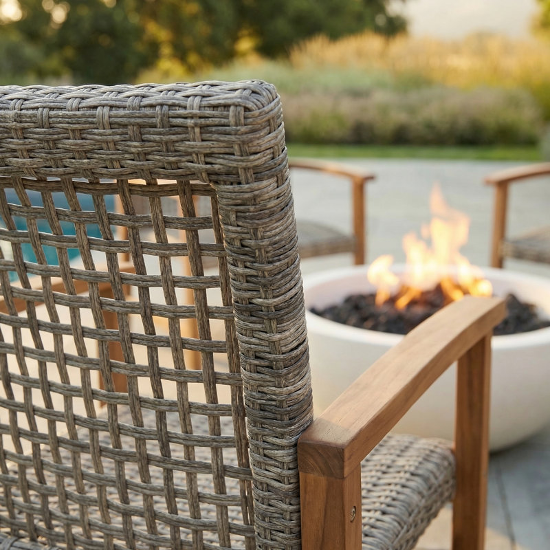 Chaise de patio Baldivis, Brun