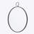 Iron Frame Vertical Round Mirror