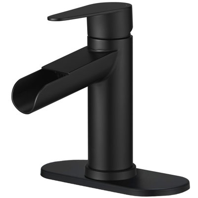 Waterfall Single Handle Single Hole Farmhouse Bathroom Faucet