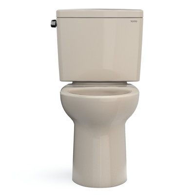 TOTO® Drake® Two-Piece Elongated 1.6 GPF Universal Height TORNADO FLUSH® Toilet with CEFIONTECT®, Bone