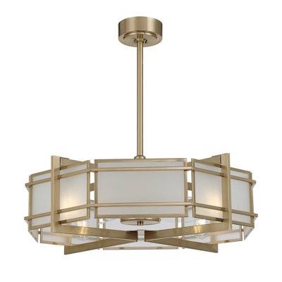 Ventilateur 12 lumières D'Lier en laiton noble