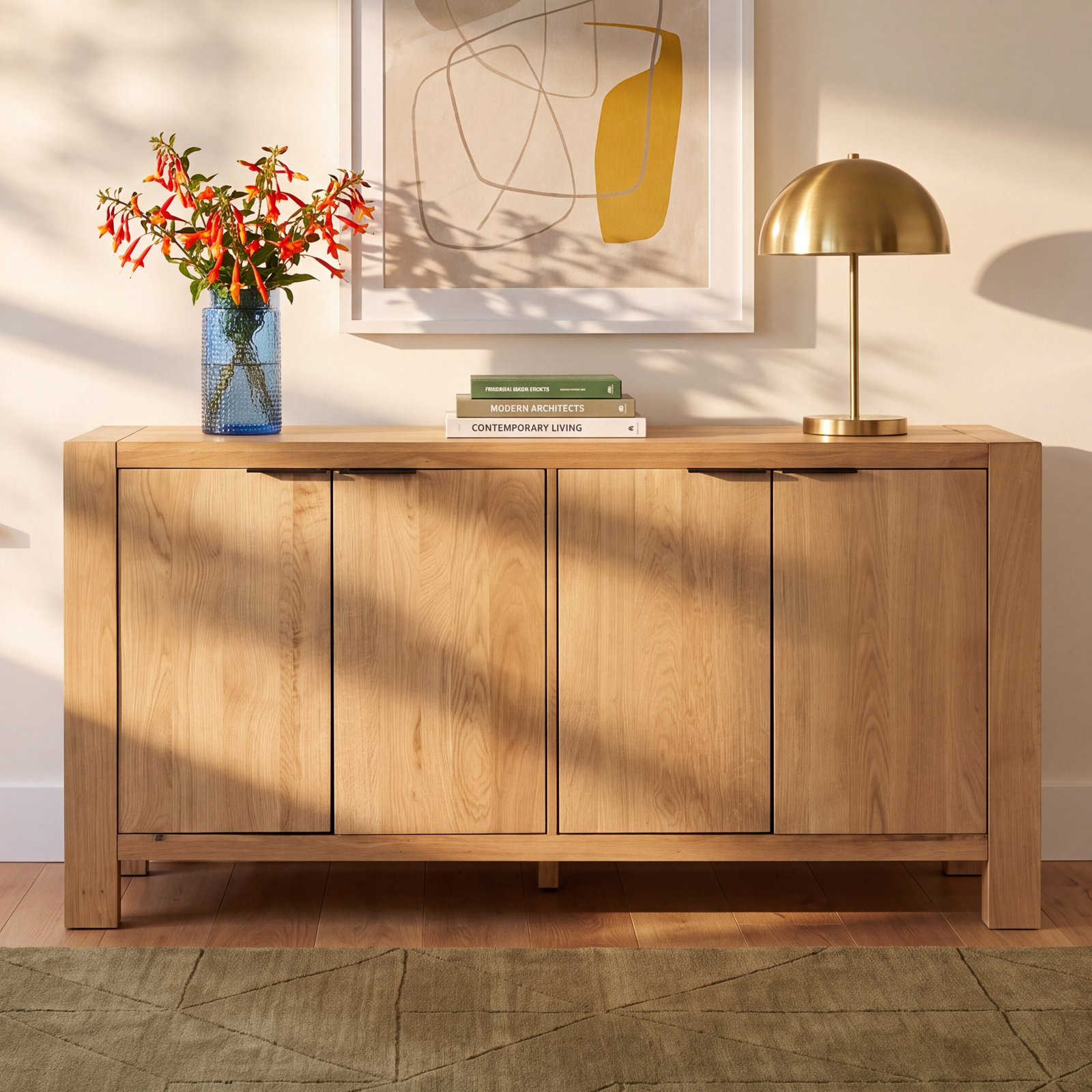 Block Oak Sideboard, Natural