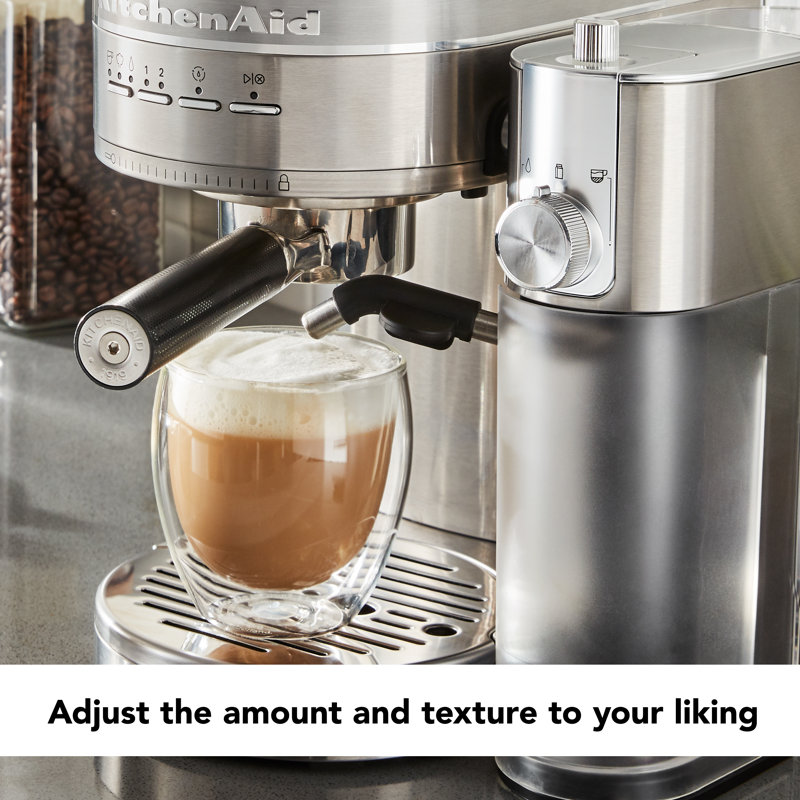 KitchenAid® Metal Automatic Milk Frother Attachment, Brushed Stainless Steel