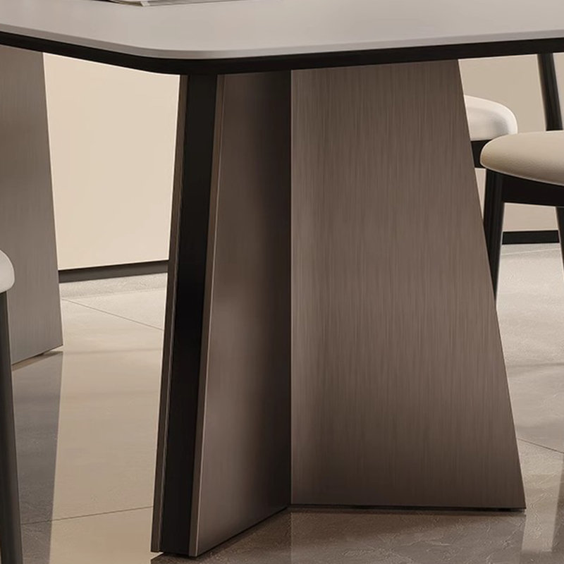 Table de salle à manger de luxe moderne, H 29,53 po x L 70,87 po x l 35,43 po