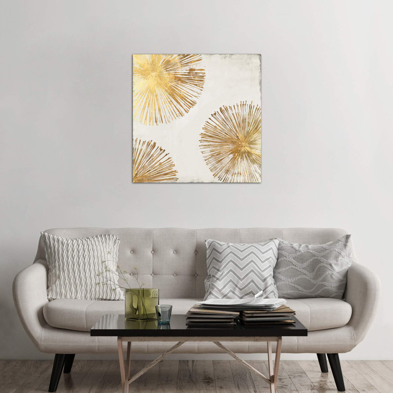 Gold Star II - Wrapped Canvas Print, 93.98 cm H x 93.98 cm W x 1.91 cm D