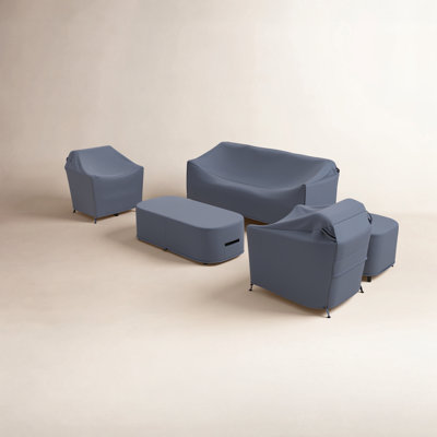 Aniston Outdoor Furniture Covers For 4-Piece Sofa Seating Group With Sunbrella Cushions