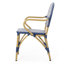 Chaise bistro française Eminent avec des dimensions de 20,96 pouces de profondeur, 22,08 de largeur et 35,19 de hauteur pour les activités extérieures