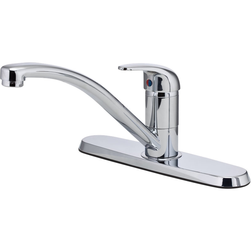 Pfirst Series 1-Handle Kitchen Faucet in Polished Chrome, Polished Chrome